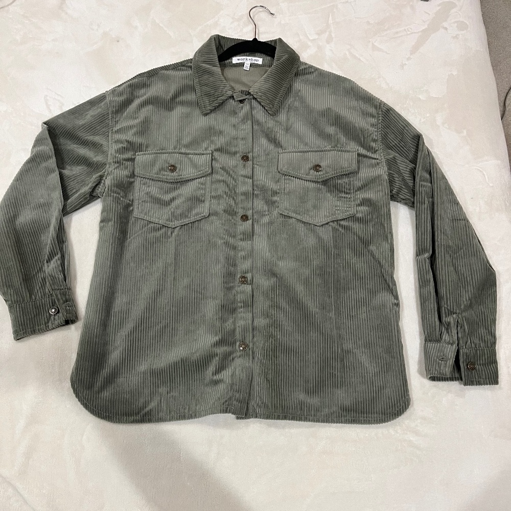 Workshop republic sage green jacket